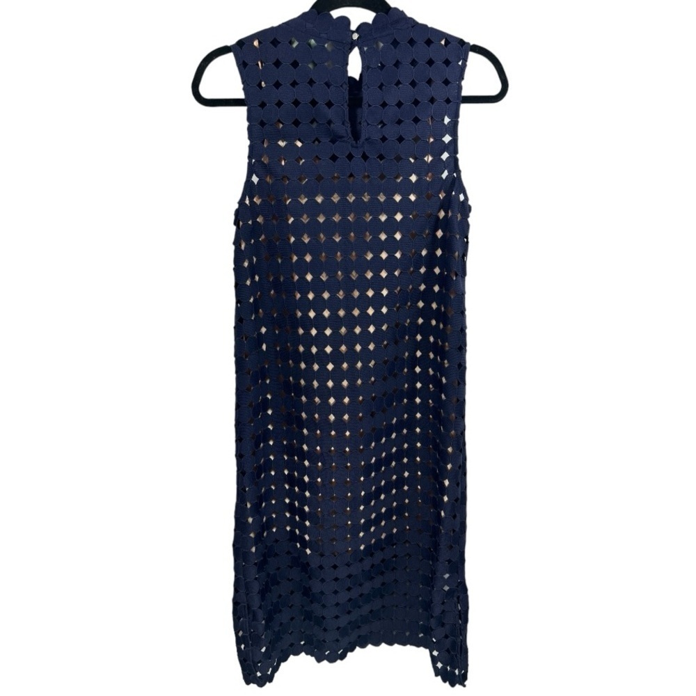 Anthropologie Maeve Circle Lace Shift Dress Navy S - Picture 6 of 13